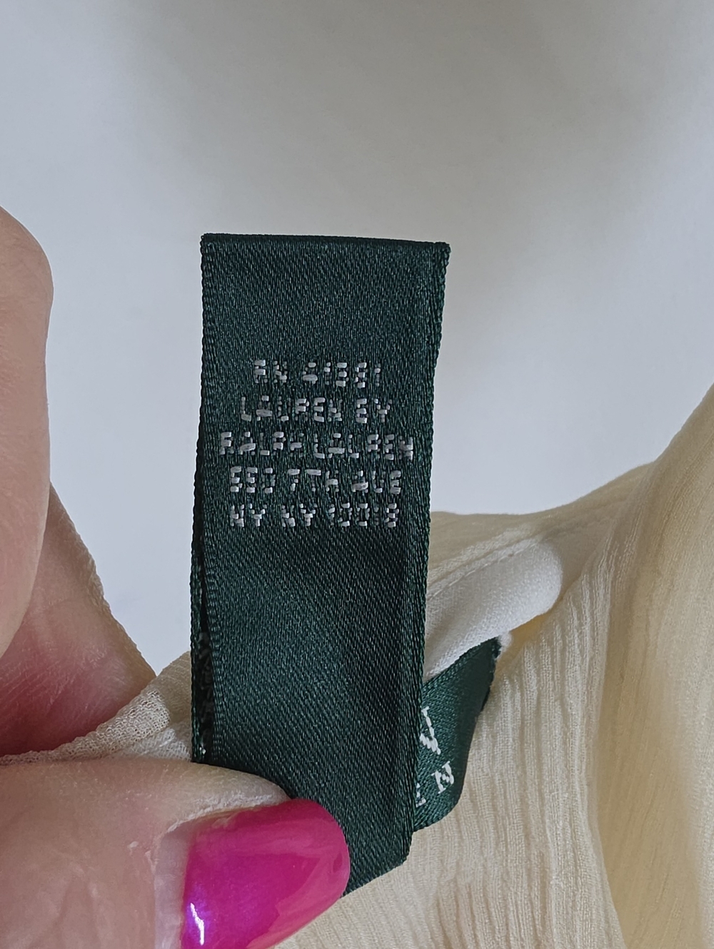 Lauren Ralph Lauren Ivory 100% Silk Ruffle Maxi Gown Dress 12 NWT - Picture 10 of 12